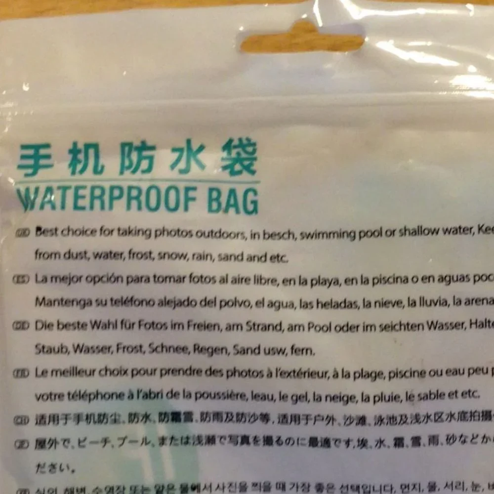 iphone X8 waterproof pouches with compass